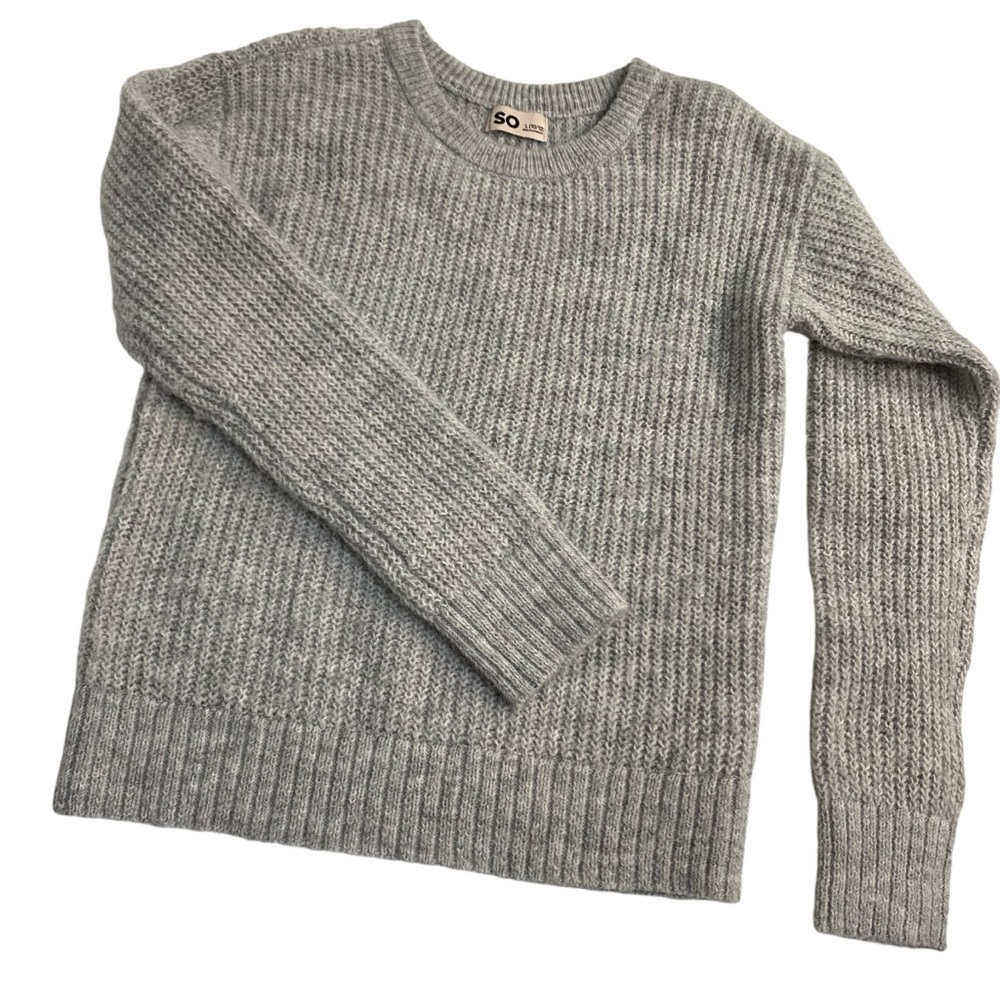 SO Gray Knit Sweater for Kids